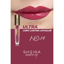 Sheida Ultra Long Lastıng Lıpcolor (Likit Ruj) No:14