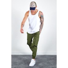 Erkek Beli Lastikli Slim Fit Paraşüt Jogger Pantolon
