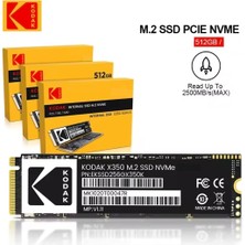 Kodak 512Gb. X350 Ssd M.2 2280 Nvme PCLe Gen 3.0x4 Yüksek Hızlı 2500MBs.