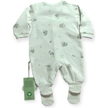 Biorganic Love Our Earth Romper Wıth Feet Green