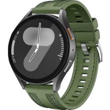 Sneezy Huawei Watch Gt3 42MM ile Uyumlu Metal Tokalı Dikiş Detaylı Şık Dokuma Silikon Kordon