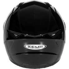 Zeus Kask Zeus ZS-811A Parlak Black Kapalı