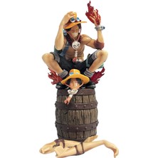 Haizeiwang One Piece Gk Şarap Fıçısı Ace Figürü Yüksekliği 280mm (Yurt Dışından)