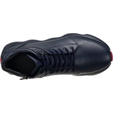 Costo Shoes ST2022 Lacivert Dana Derisi Erkek Bot Rahat Geniş Kalıp Özel Seri Yeni Sezon