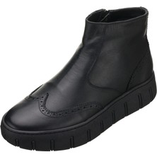 Costo Shoes CK1205 Siyah Büyük Numara Erkek Bot Rahat Geniş Kalıp Fermuarlı