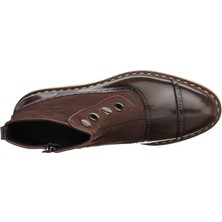 Costo Shoes NVN491 Kahve Açma  Deri Eva Taban Büyük Numara Bot Rahat Geniş Kalıp Premıum Serisi