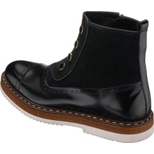 Costo Shoes NVN491 Siyah Açma Eva Taban Büyük Numara Bot Rahat Geniş Kalıp Premıum Serisi