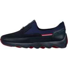 Costo Shoes ST1963 Lacivert Dana Derisi Siyah Streç Giyimi Kolay Rahat Geniş Kalıp Erkek Ayakkabısı