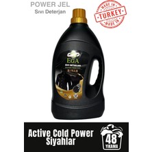 Ega Kimya Power Jel Siyah Sıvı Yıkama Deterjanı 2200 ml 48 Yıkama