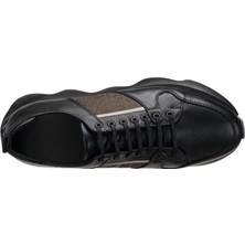 Costo Shoes Stkz Siyah Dana Derisi, Rahat Geniş Kalıp Özel Tasarım El İşçiliği Erkek Deri Spor Ayakkabı