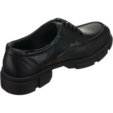 Costo Shoes CK219 Siyah Dana Derisi Kauçuk Rahat Esnek Taban Geniş ve Konforlu Kalıp Yeni Nesil Erkek Ayakkabısı