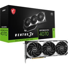 Msı VGA Geforce Rtx 4070 Ventus 3x E 12G Oc RTX4070 12GB 192B Gddr6  DX12 Pcıe 4.0 X16 (3xdp 1xhdmı)