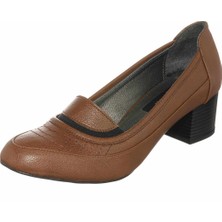Costo Shoes KDR1876 Taba Büyük Numara Rahat Kalıplı Yeni Sezon Büyük Numara Kadın Ayakkabısı