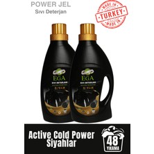 Ega Kimya 2'li Power Jel Siyah Sıvı Yıkama Deterjanı 1100 ml