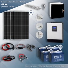 MATECH 4 kW Solar Paket Sistem (4000W/Gün)