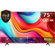 TCL 75T8BG 75" 190 Ekran Dahili Uydu Alıcılı 4K Ultra HD Smart QLED TV