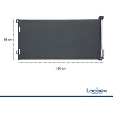 Loobex Çocuk Güvenlik Bariyeri 150 cm Siyah