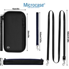 Microcase Unisex Su Geçirmez Çok Amaçlı Seyehat Pasaport Çok Gözlü Organizer Çanta AL4863