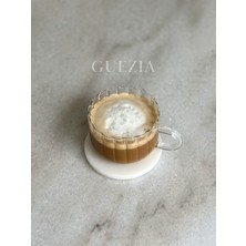 Guezia Kulplu Çizgi Model | Borosilikat Kahve Sunum Bardağı | 250 ml | 1 Adet