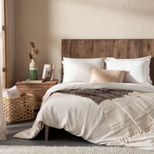 Chakra Marta Bambu Çift Kişilik Çarşaflı Nevresim Takımı 200x220 cm Bej