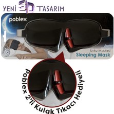 Poblex Uyku Maskesi 3D + Köpük Kulak Tıkacı