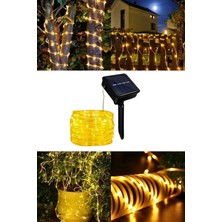 10 Metre Hortum Şeklinde Solar Güneş Enerjili LED Işık Lamba Bahçe Yazlık Ağaç Için Aydınlatma