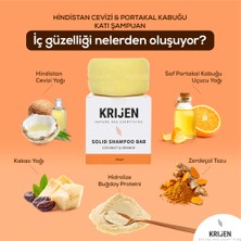 Krijen Hindistan Cevizi & Portakal Kabuğu Katı Şampuan 100 Gr