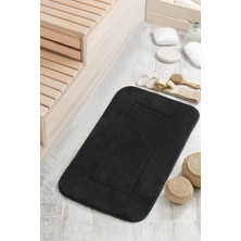 Havlu Hediyeli Siyah Welsoft Banyo Paspası
