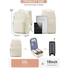 Janjonstar 2024 Yeni Kadınların Arka Paketi Moda Büyük Kapacitet Laptop Çantası Portable Travel Backpack Erkeklerin Çantası (Yurt Dışından)