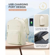 Janjonstar 2024 Yeni Kadınların Arka Paketi Moda Büyük Kapacitet Laptop Çantası Portable Travel Backpack Erkeklerin Çantası (Yurt Dışından)