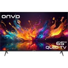 Onvo 65OVF9000UQ 65'' 165 Ekran Uydu Alıcılı 4K Ultra HD Smart QLED TV