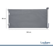 Loobex Çocuk Güvenlik Bariyeri 180 cm Gri