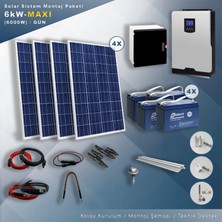 Matech 6 Kw Maxı Solar Paket Sistem (6000W/GÜN)