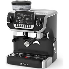 Vosco Barista Dijital Espresso Kahve Makinesi Öğütücülü VST-520EC