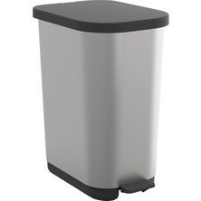 Rotho Ribo Pedal Bin 35LT  Metalik Gri