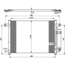 Oris CCH560016 CCH560016 Klima Kondenseri Chevrolet Aveo-Kalos 1.2i-1.2i 8V 02-05 Oto.-Mek.