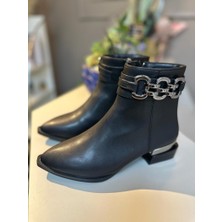 Hermones Irene Metal Zincirli Kadın Botu