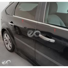 Ebal Oto Ford Focus 2 Hb Krom Cam Çıtası 4 Prç. 2005-2011 Paslanmaz Çelik