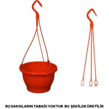 Askılı Makrome Saksı, 10 Adet, 3,4 Litre