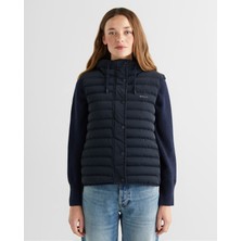 Gant Kadın Lacivert Regular Fit Kapüşonlu Kapitone Yelek 47124301T.433