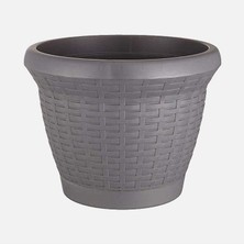 Serinova Hasır Saksı 3,3 Lt Antrasit