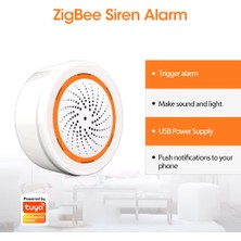 Smart Home Siren Tuya Zigbee 90 Db