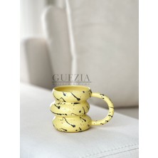 Guezia Big Boom Mug | Ceramic Mug | Yellow Splash | 300 ml