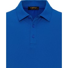 %100 Pamuklu Pike Yumuşak Doku Nefes Alan Kumaş Kıvrılmaz Yaka Polo Yaka Tişört