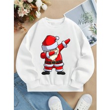 M.ç Store -Unısex Sweatshirt  Noel Baskılı Hodies 3 Iplik Kompakt Kumaş (Içi Pamuklu)