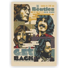 Zinbooz The Beatles Get Back Ahşap Poster 20 x 29 cm