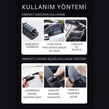 Coofbe Sharp Tool Safety Hammer Emniyet Kemer Kesici ve Araç Cam Kırıcı Araç Acil Durum Cam Kırıcı