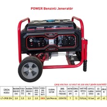 Power LT3900 EN 3.8 Kva Benzinli Jeneratör Ipli Marşlı