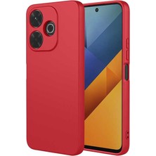 Fibaks Xiaomi Redmi 13 4g Kılıf Kadife Lansman Soft Yumuşak Liquid Silikon Kamera Korumalı Kapak