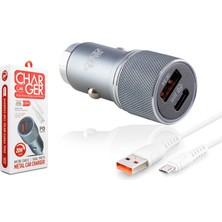 Subzero CR96 20W 3.4A Hızlı Pd+Usb Çıkışlı Micro Araç Şarj Aleti